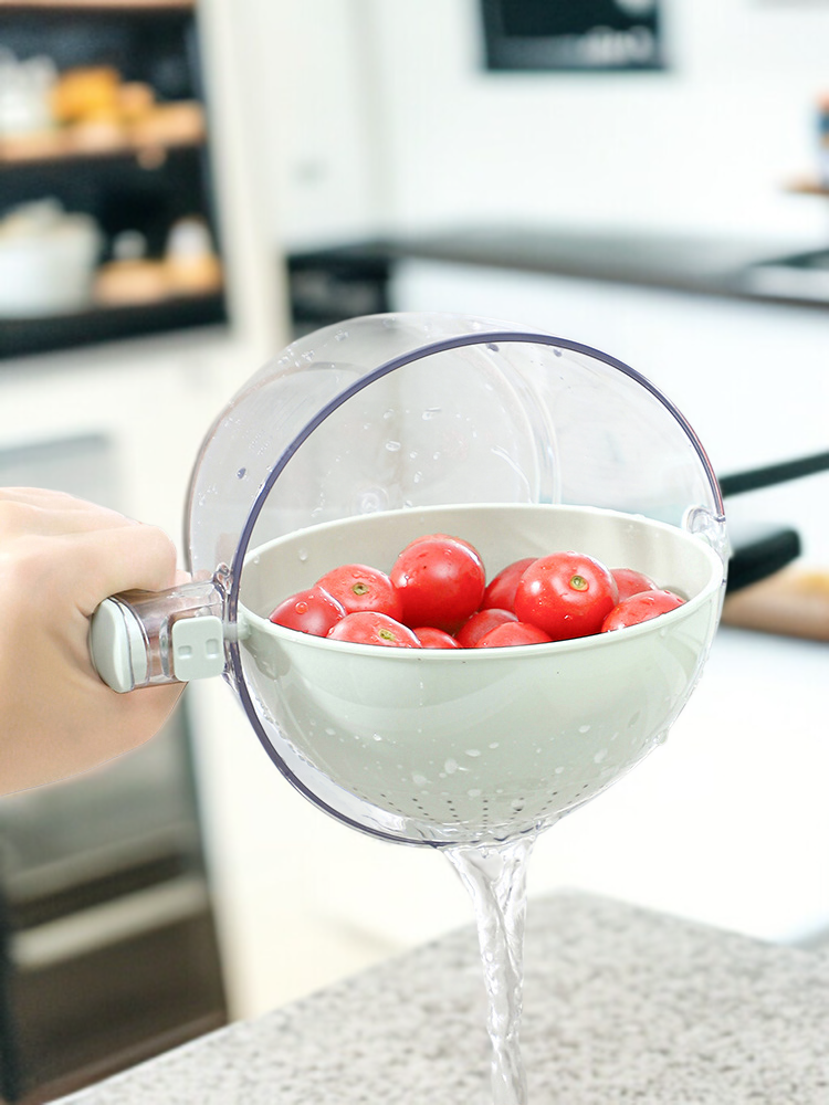 손세척 불필요 다용도 이중 배수 바구니