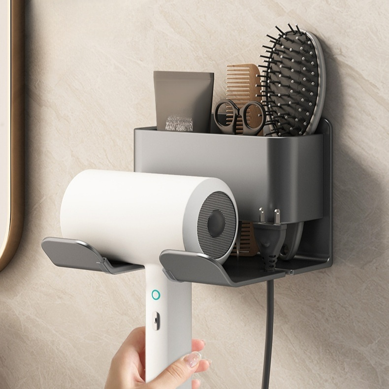 吹風機置物架免打孔壁掛式浴室收納支架