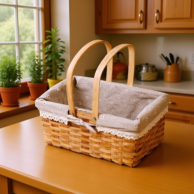 編織長方形蔬果收納提籃