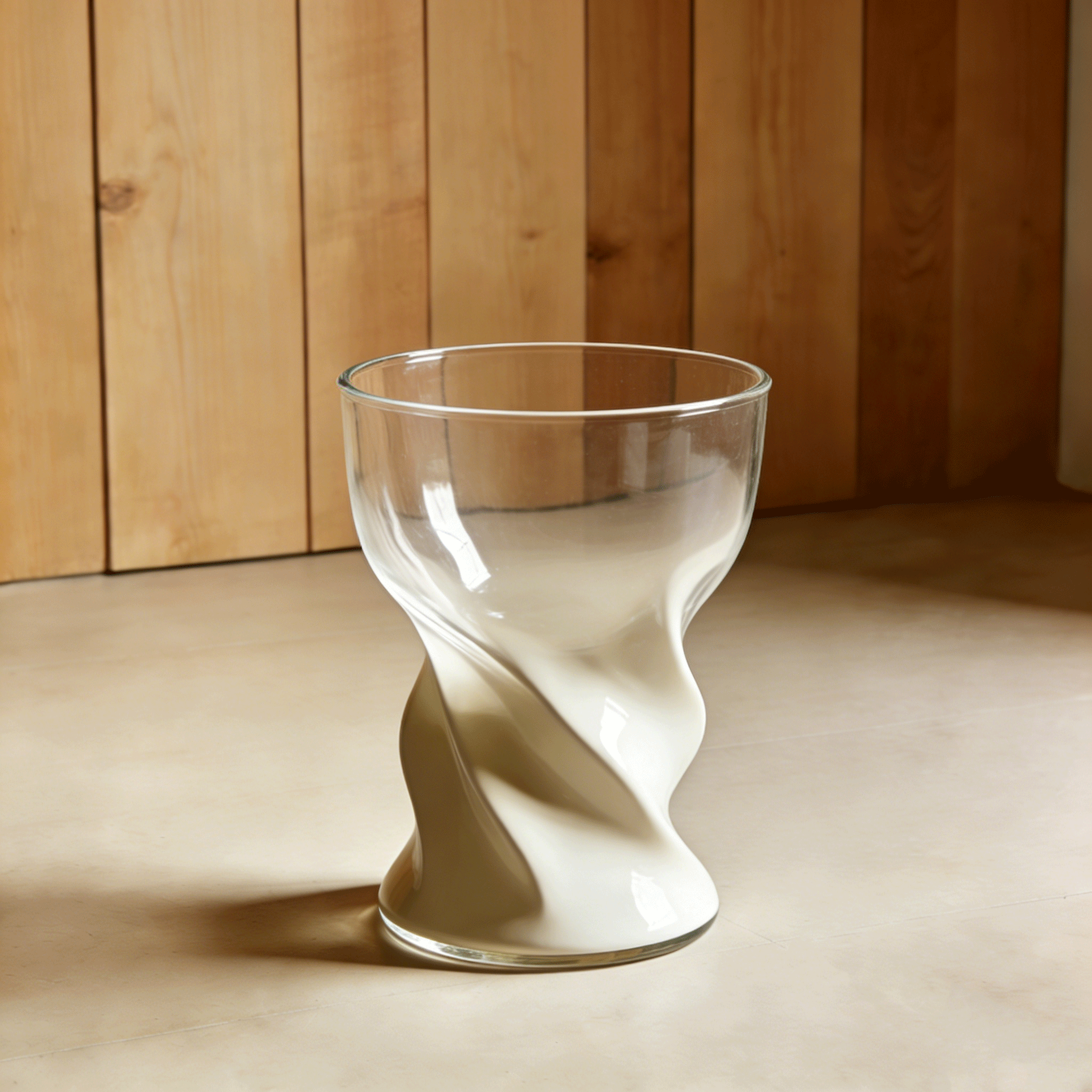 Set de 5 vasos de vidrio transparente para el hogar