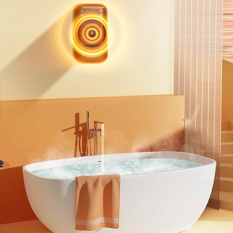 Mini Wall-Mounted Electric Heater for Home, Portable Energy-Saving Fan Heater