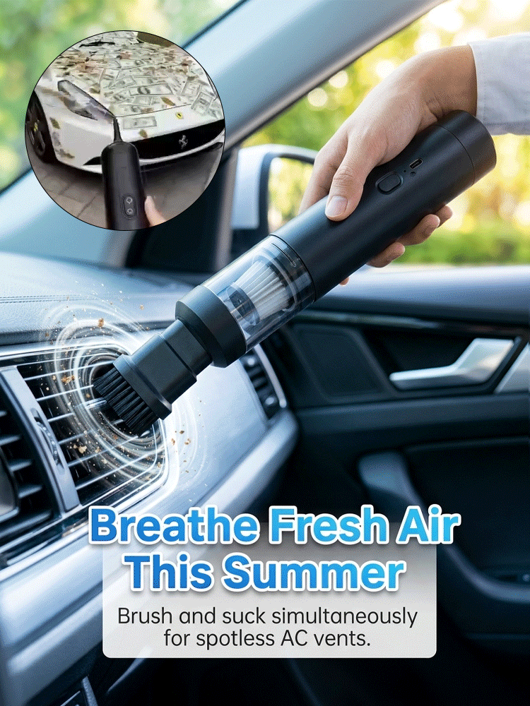 5-in-1 Blowing and Suction Integrated Car Vacuum Cleaner