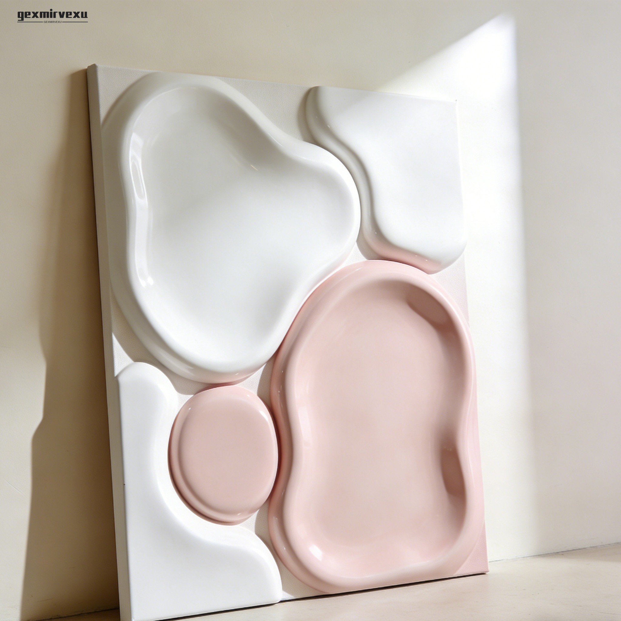 모던 심플 장식화 2개 세트 전체 모습