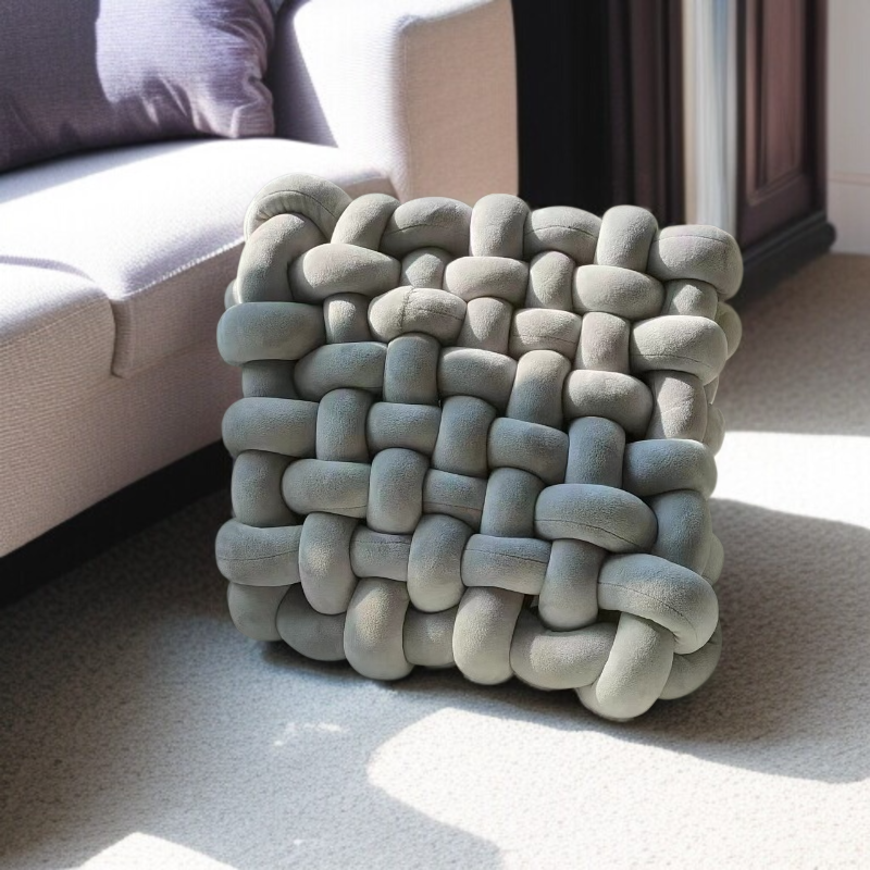 Nordic Style Home Decorative Woven Knotted  Cushion  Sofa Seat Office Chair Pad and Soft Cushion Pil