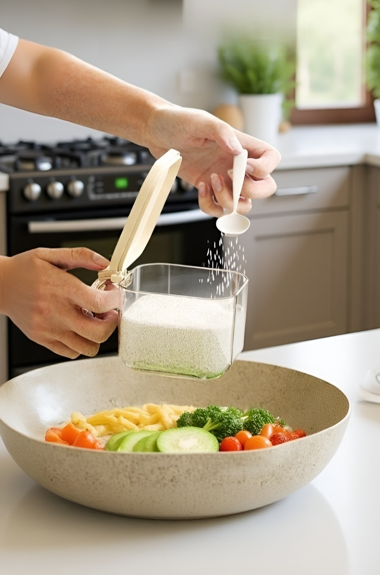 عبوة تخزين ملح وغلوتامات أحادية الصوديوم عملية