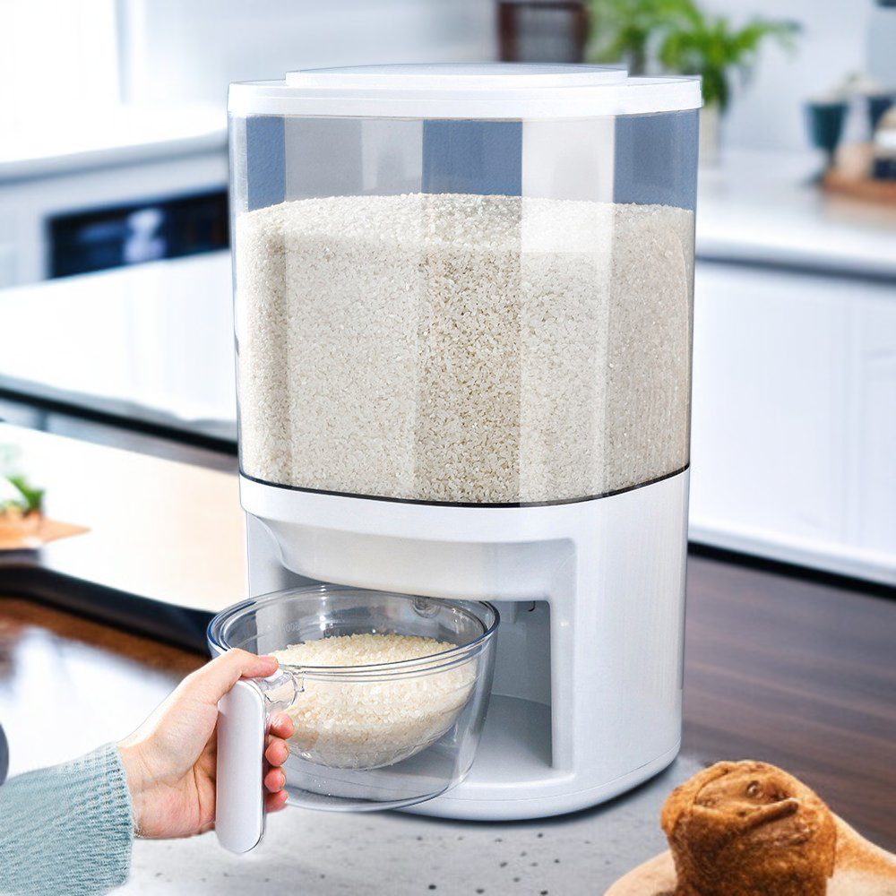 자동 계량 누름식 쌀통 