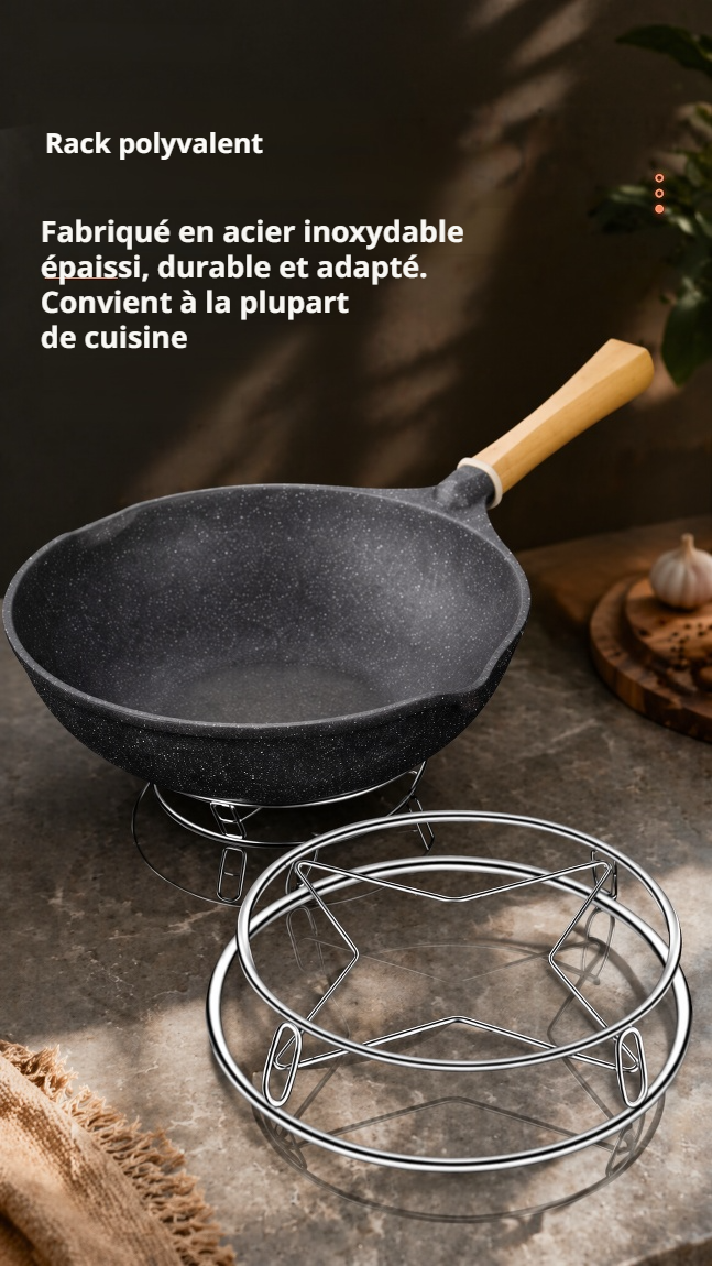Grille vapeur en acier inoxydable pour cuisson saine