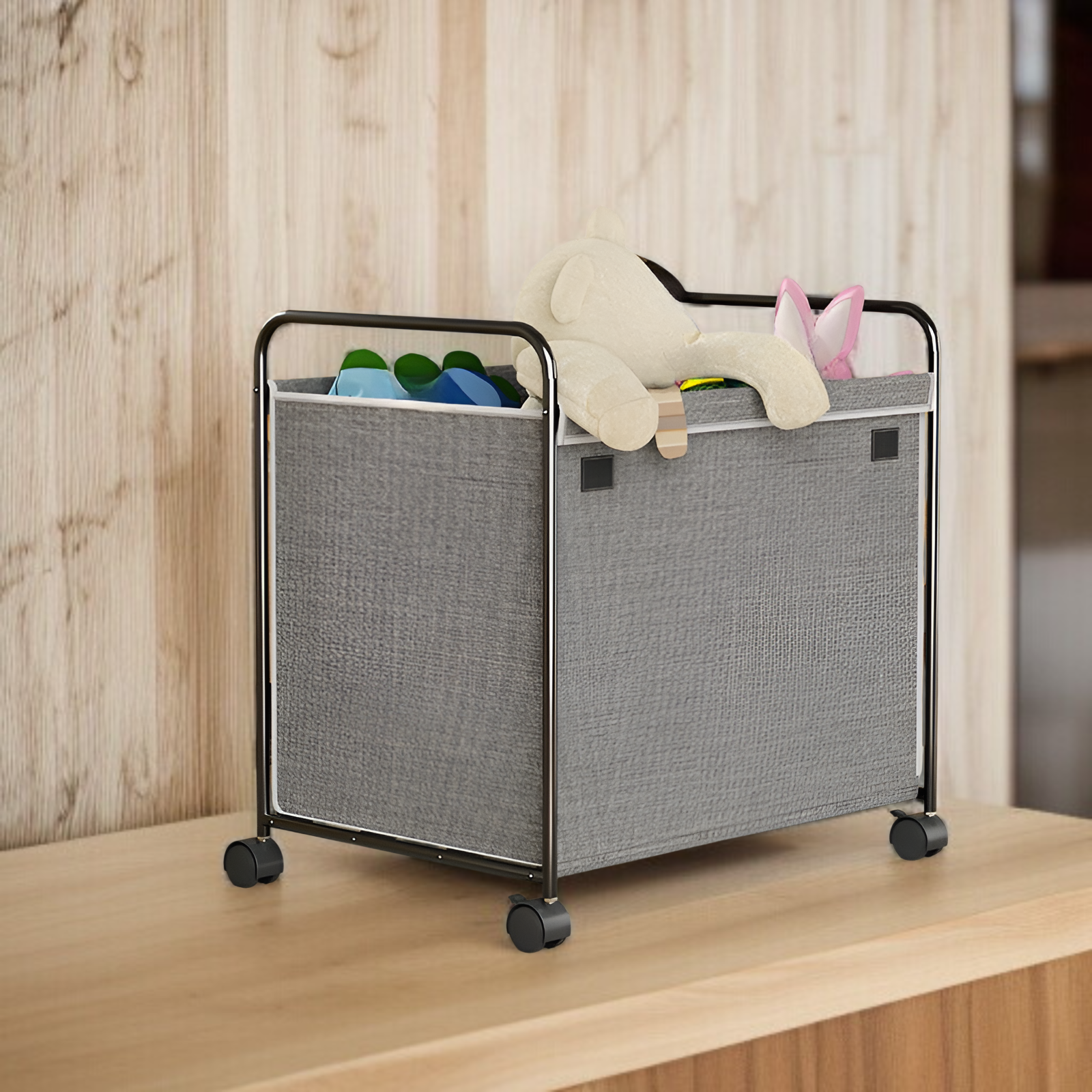 多機能可動式汚れた衣類バスケットリビングルームベッドルーム大型収納ボックスオックスフォード布子供用おもちゃ収納ボックス