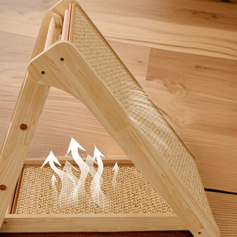 내마모성 검마 원목 삼면 고양이 크롤러 접이식 스탠드 사용 가능한 캣츠 장난감