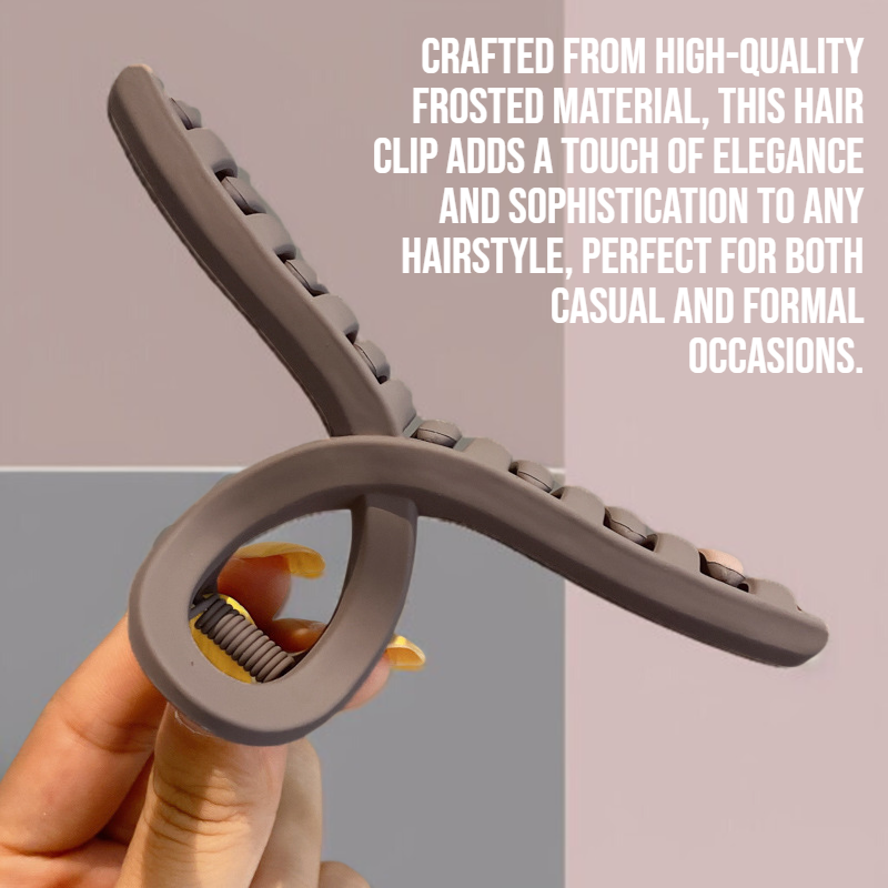 Elegant temperament frosted hair clip