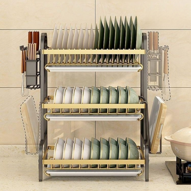廚房多功能瀝水置物架