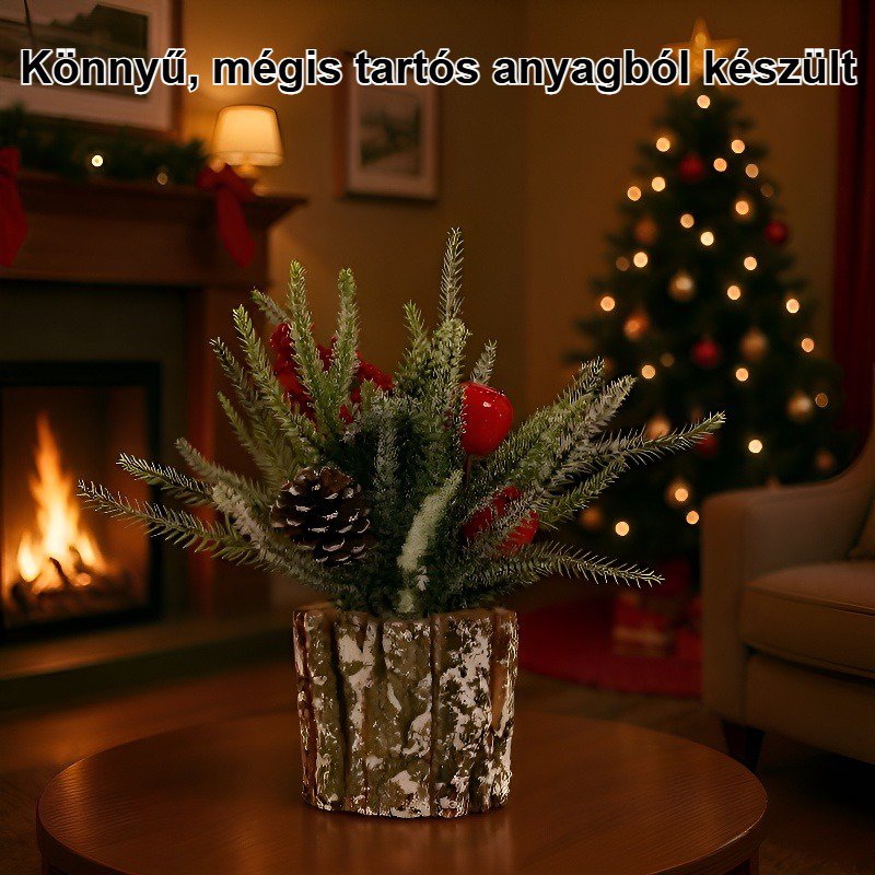 Utánzott PE kéreg fahordós fadísz otthoni dekorációhoz