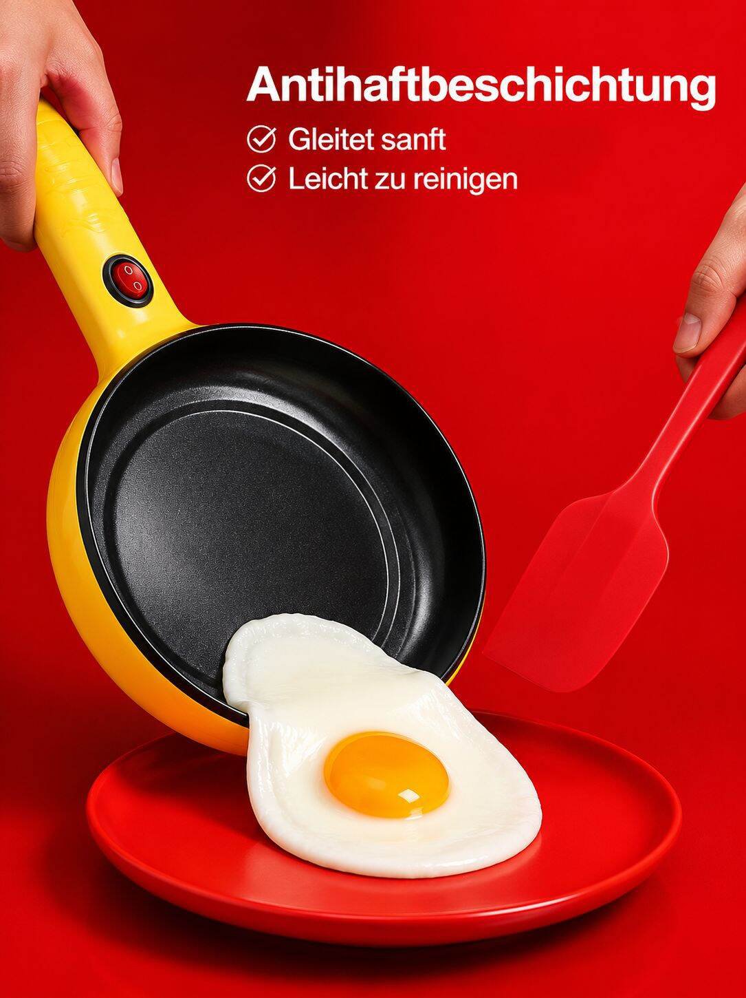 Mini-Eierkocher und Antihaft-Bratpfanne für den Hausgebrauch