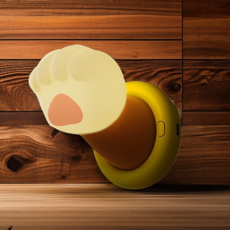 Decoración creativa para dormitorio con lámpara de gato