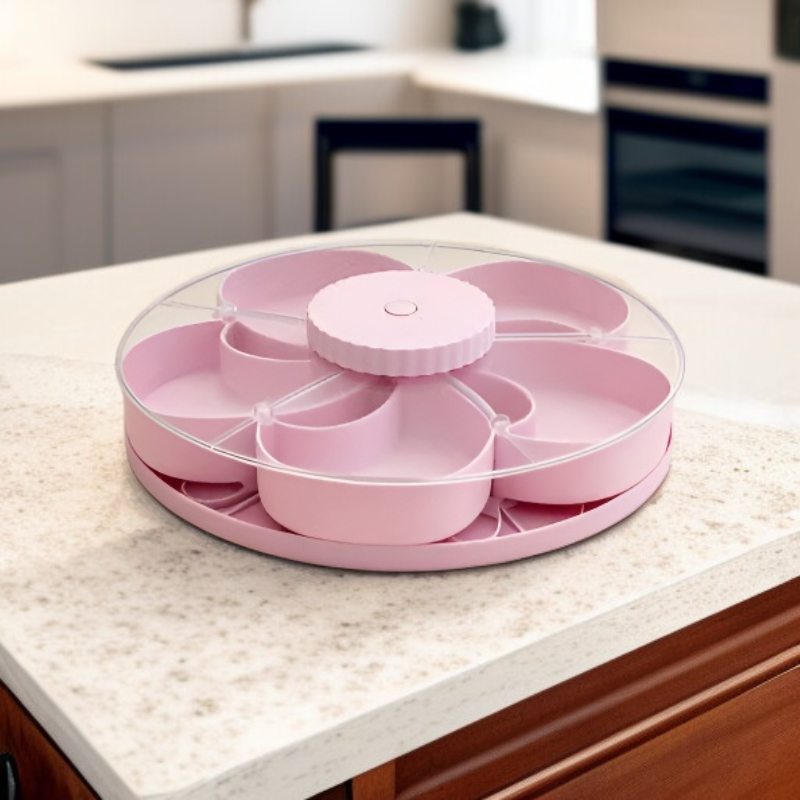 Rotating Divided Snack Tray