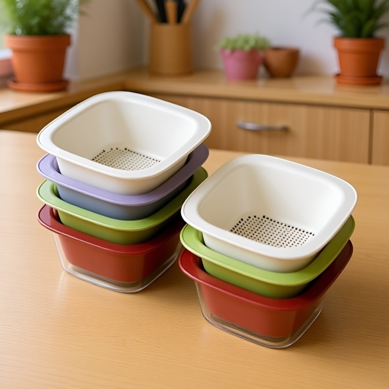 Portable Fruit Bowl and Vegetable Strainer