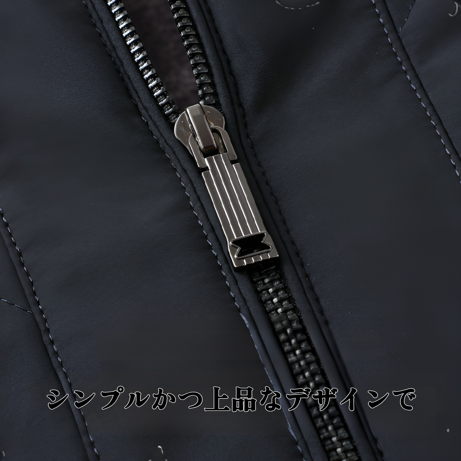 中高年男性用襟付きコート綿コート