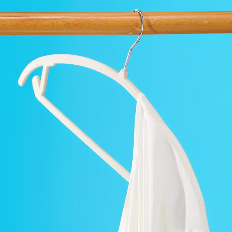 플란넬 소재 논슬립 옷걸이 어깨 부분 확대