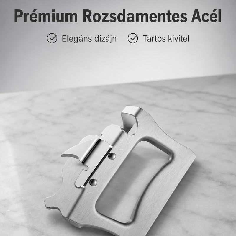 Sokoldalú rozsdamentes acél kupaknyitó különféle tejüvegekhez