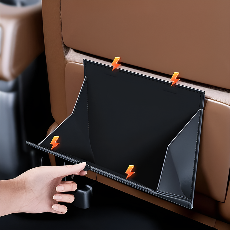 Papelera de coche de gran capacidad con diseño plegable