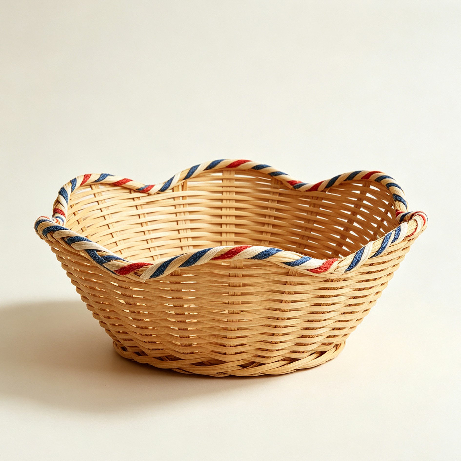 Colorful woven cloud storage basket