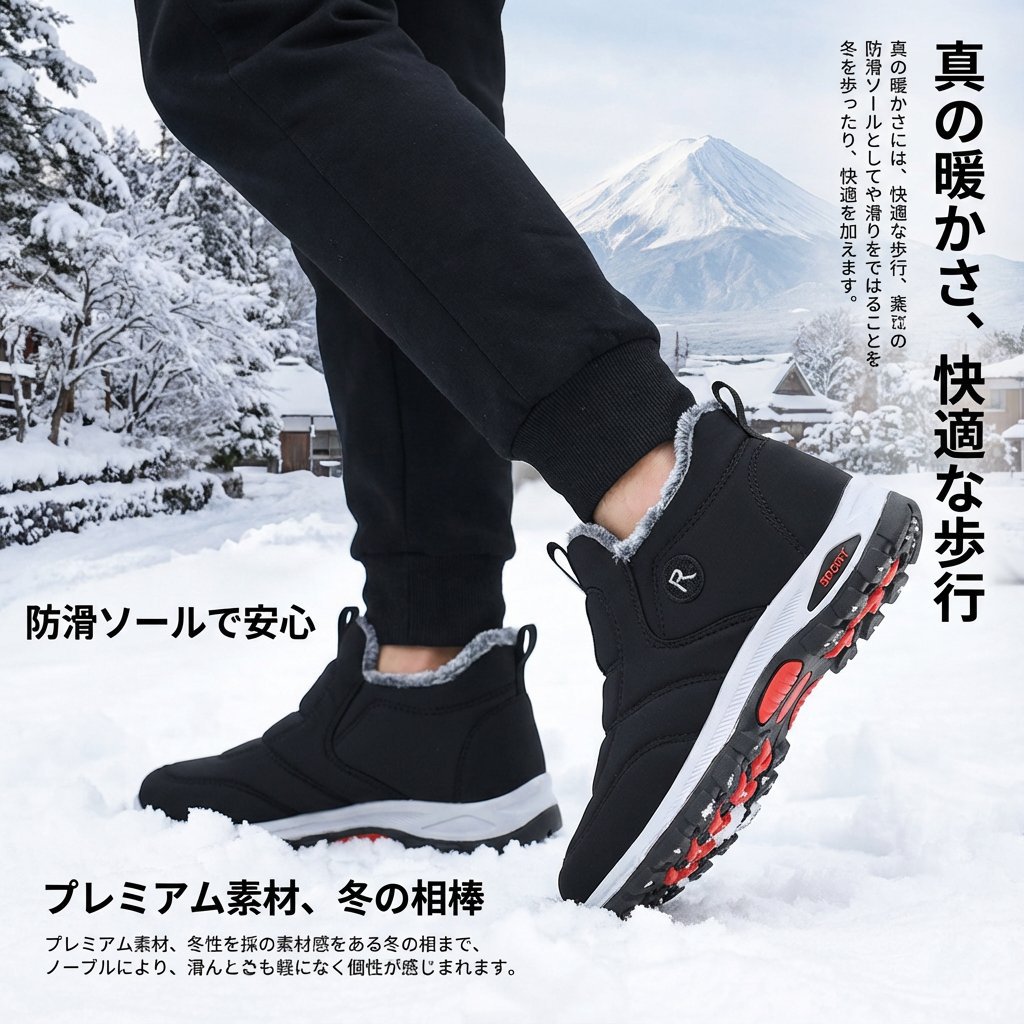 裏ボアウォーキングシューズ