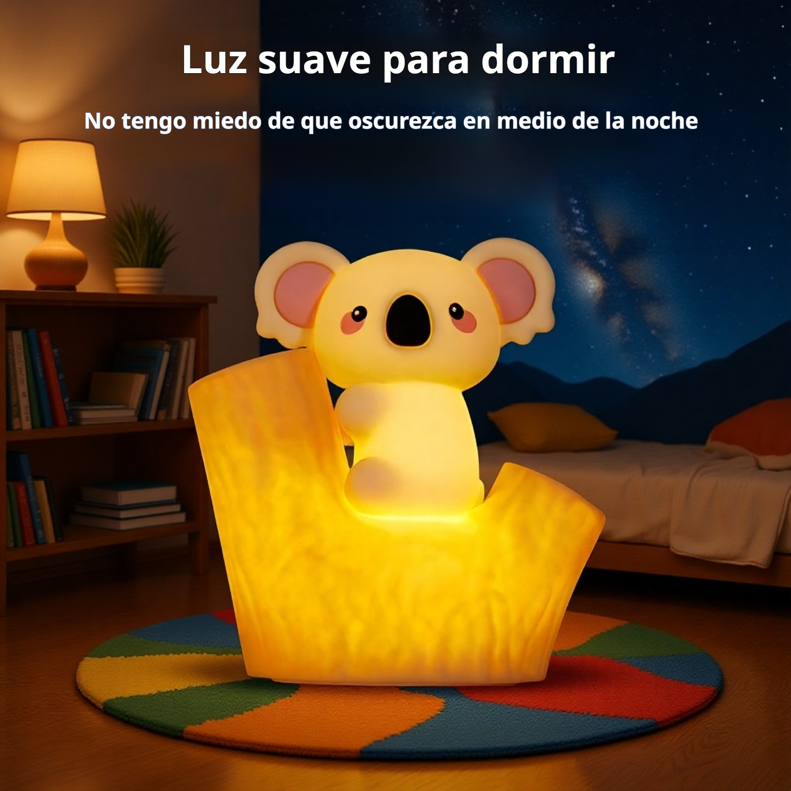 Lámpara táctil Koala con carga USB
