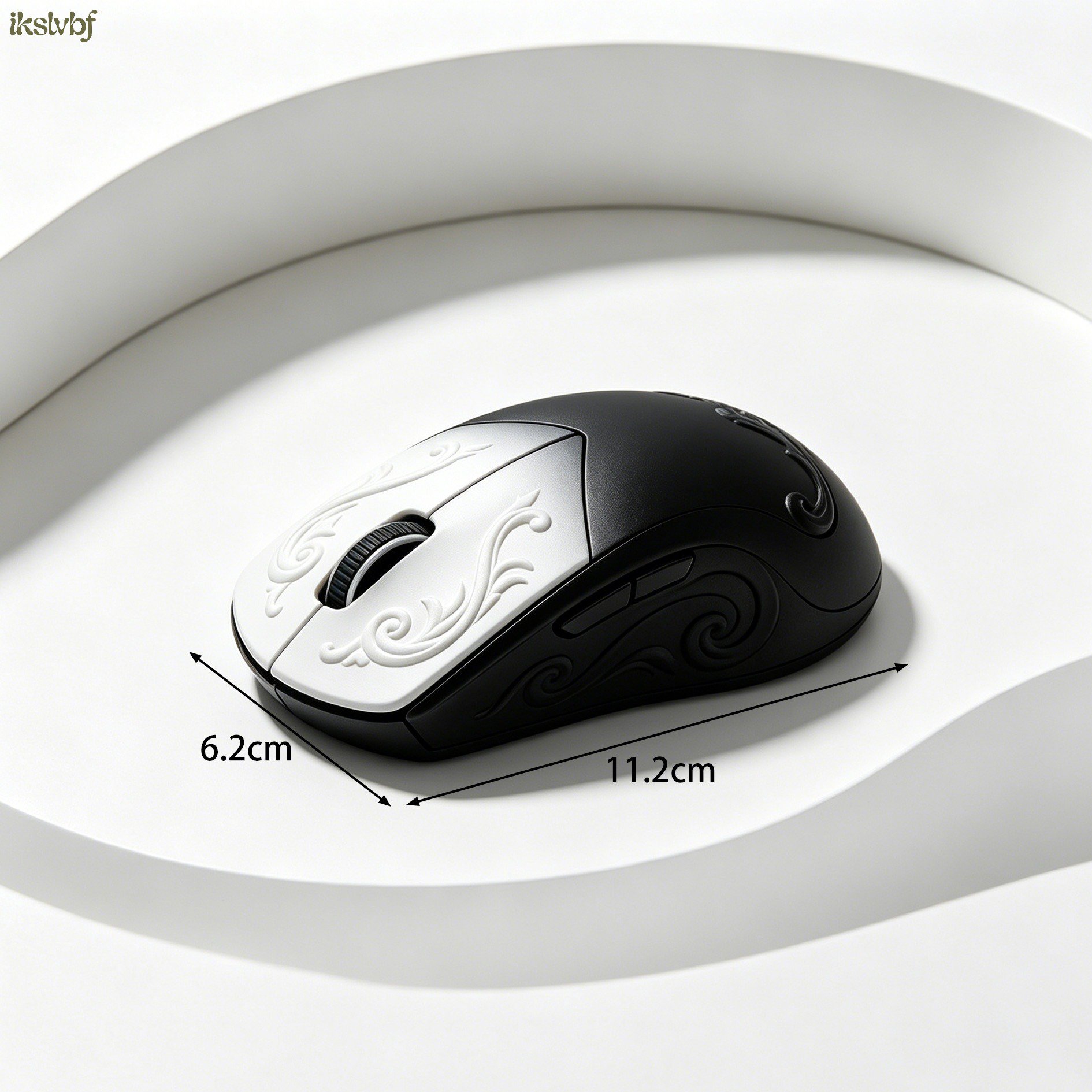 Quiet click computer mouse for workplace
