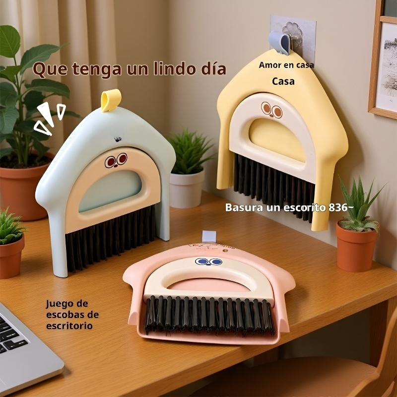 Cepillo y recogedor mini para limpieza de escritorio
