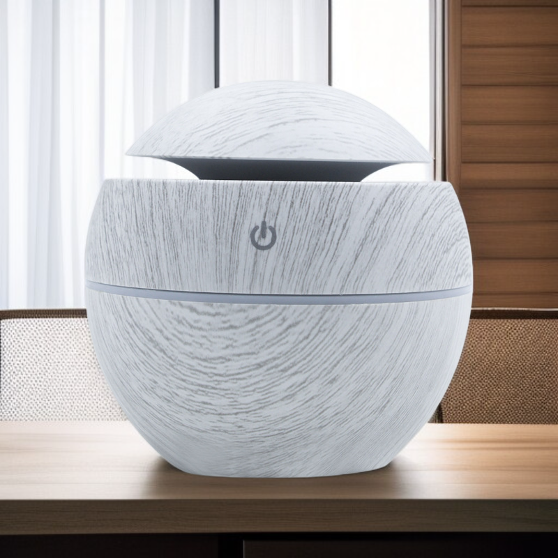 木目調加湿器 コンパクト携帯型