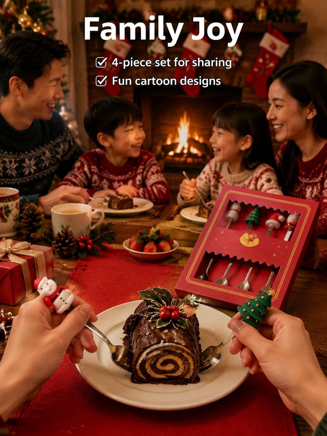 Cartoon Christmas Tableware Spoon Set