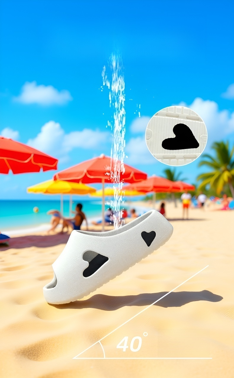 Durable non-slip bathroom footwear