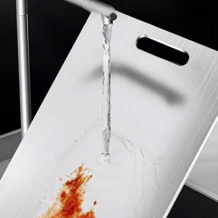 【カビ知らず】厚手304抗菌ステンレスまな板