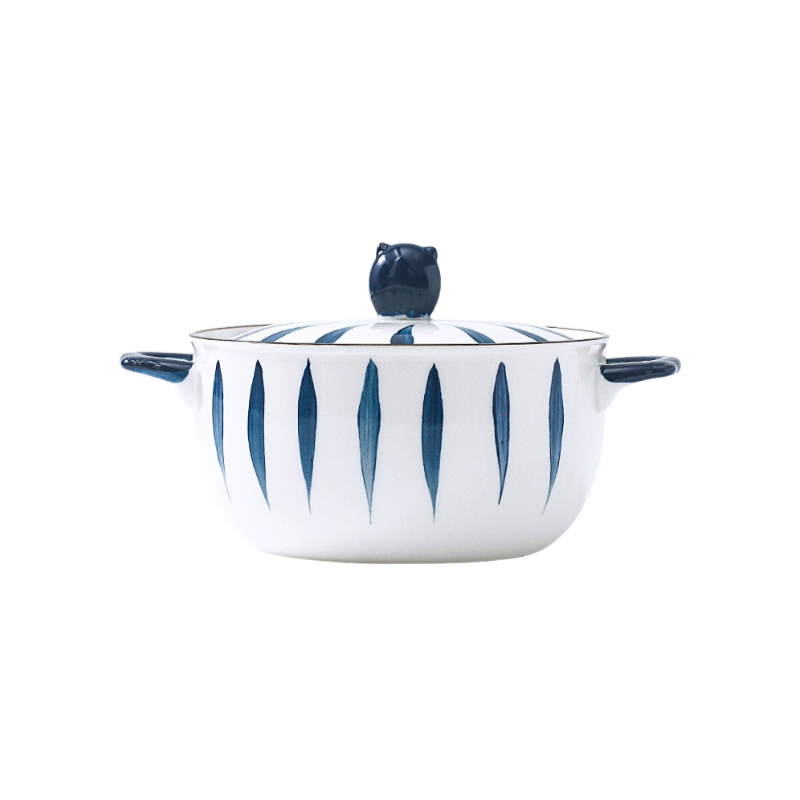 蓋付き陶器製スープボウルセット