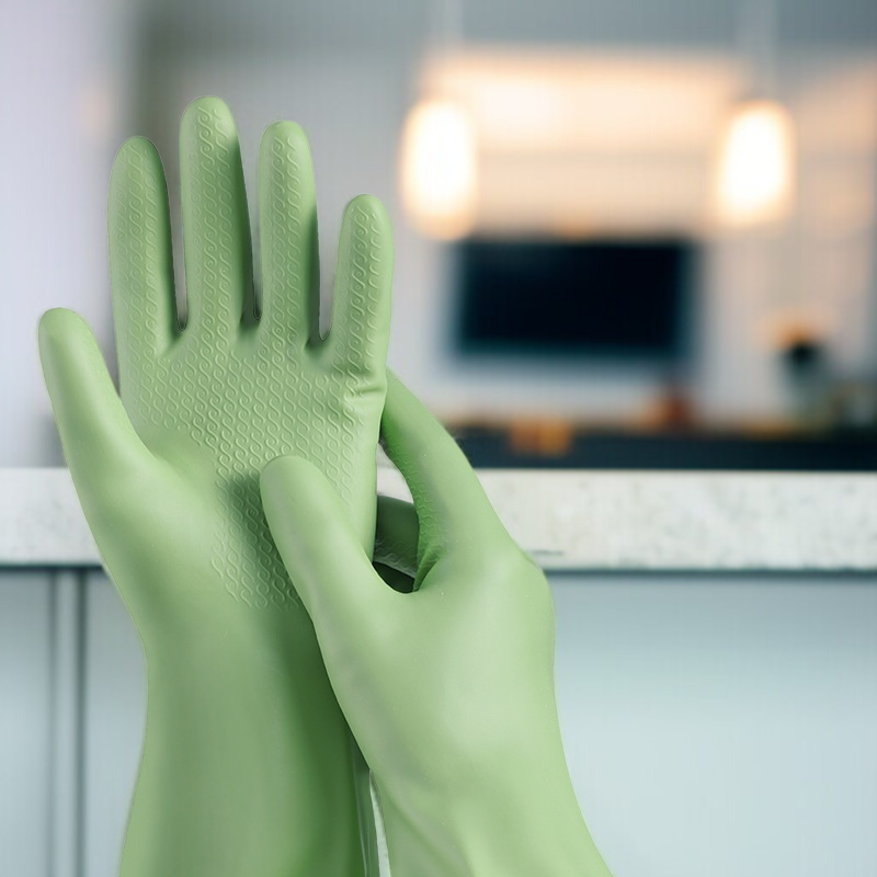 Women'S Dishwashing Gloves Household Gloves Thickened Waterproof Household Padded