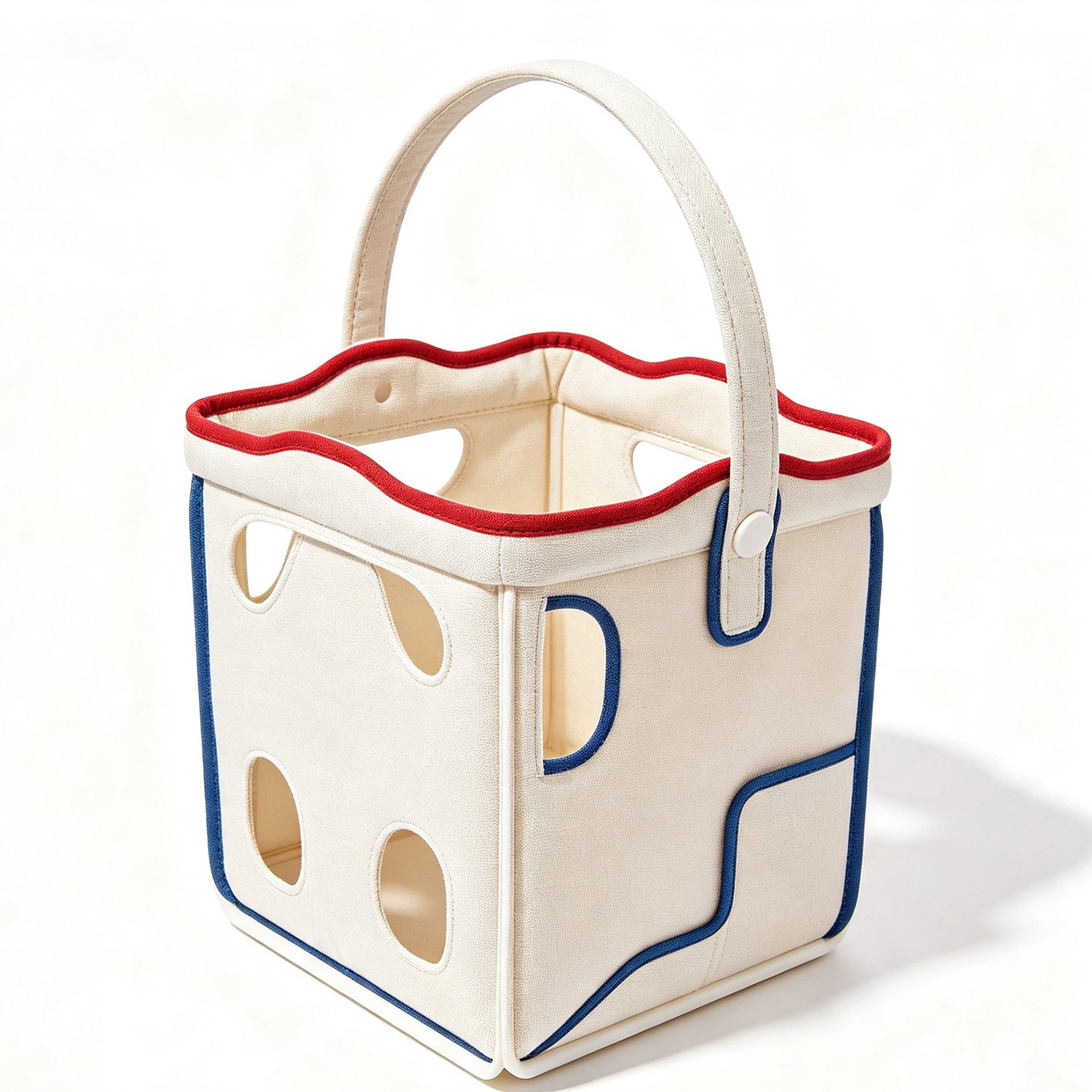 Foldable storage basket