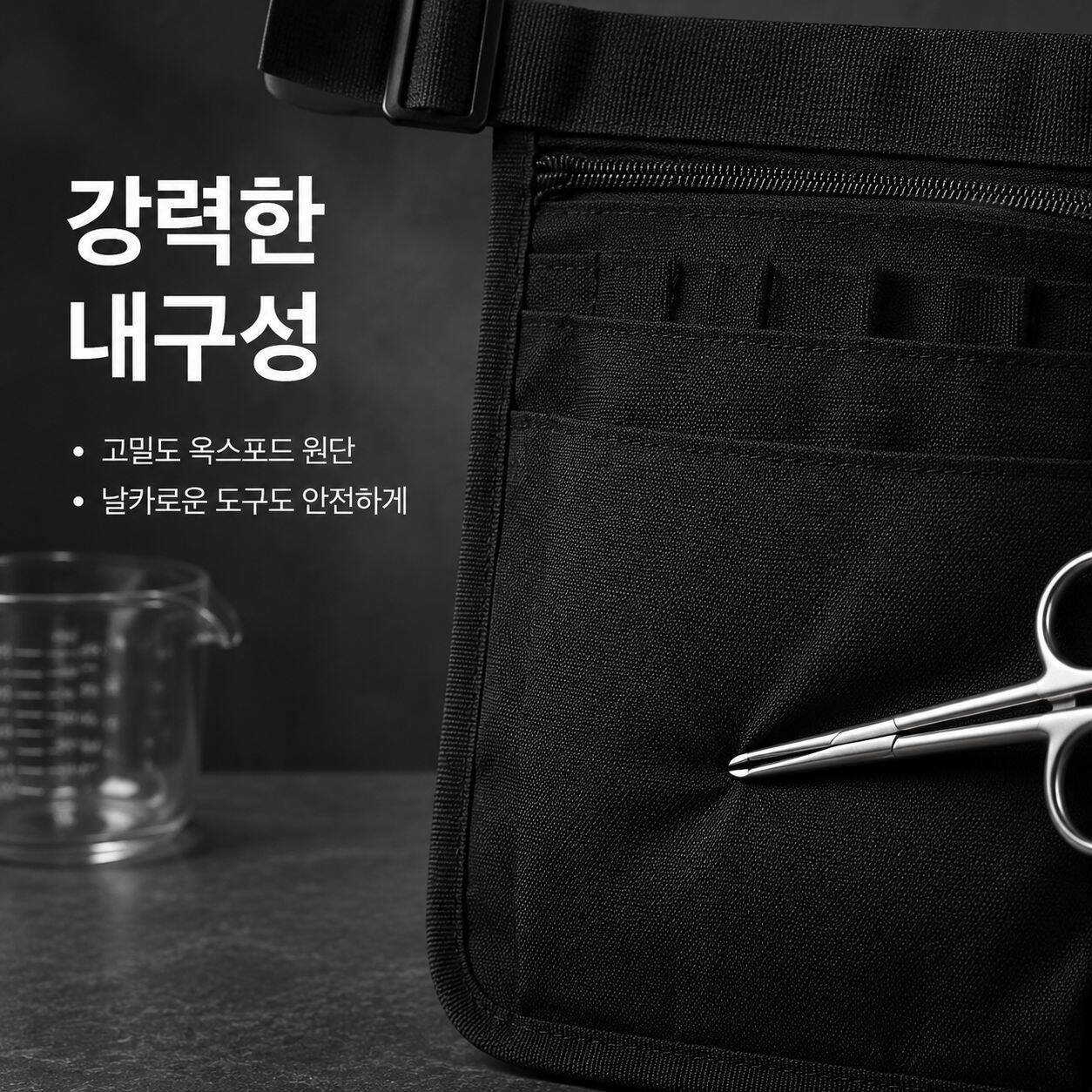 헤어디자이너 기술자 도구 수납 허리 파우치 간호용품 가방