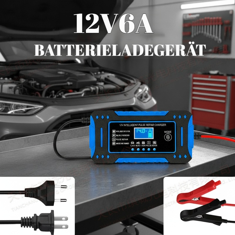 LED-Anzeige des Ladegeräts für Batteriestatus