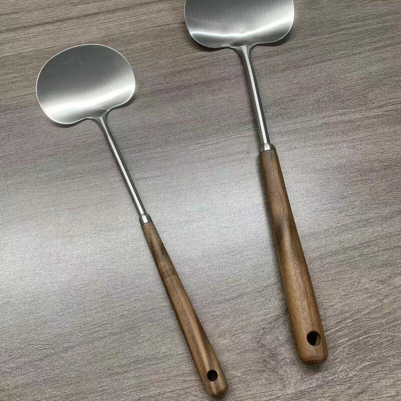 cuchara para servir hongos de acero inoxidable