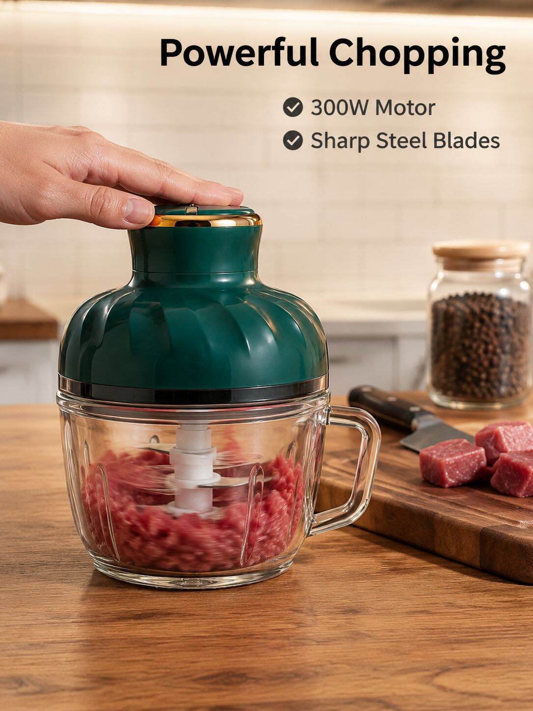 Meat Grinder Small Household Electric Multifunctional Stainless Steel