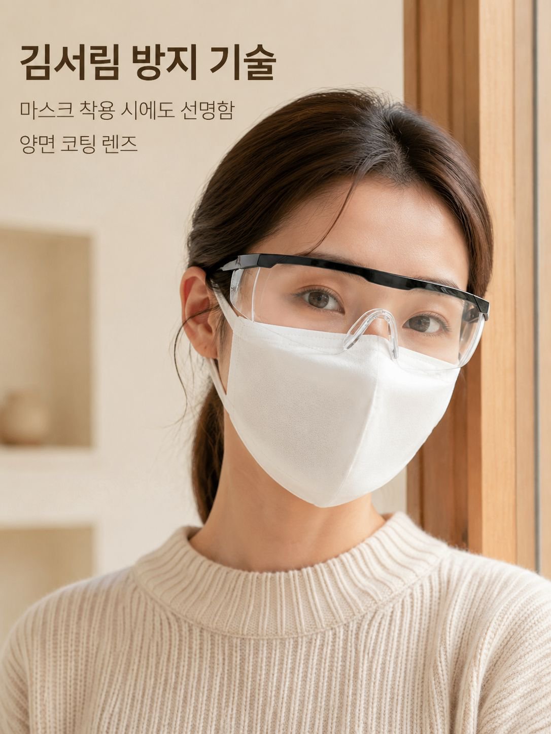 신형 고화질 김서림 방지 보호안경
