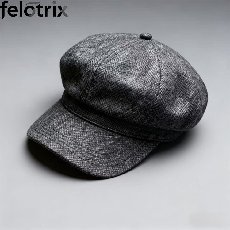 หมวกเบเร่ต์สไตล์เกาหลีสำหรับผู้หญิง สีคลาสสิก