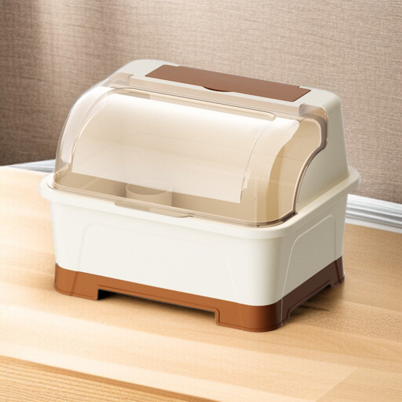 가정용 장식물 상자 그릇 수납함 주방 그릇 수납장 그릇 물빠짐 그릇 가정용 테이프 커버 수납함