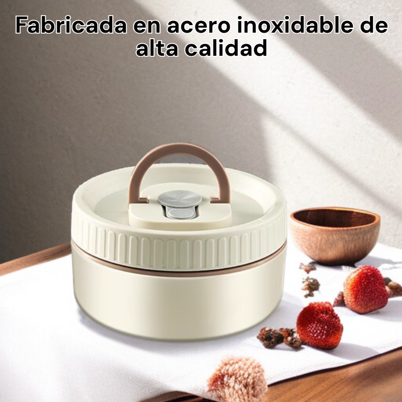 Fiambrera portátil para estudiantes de acero inoxidable