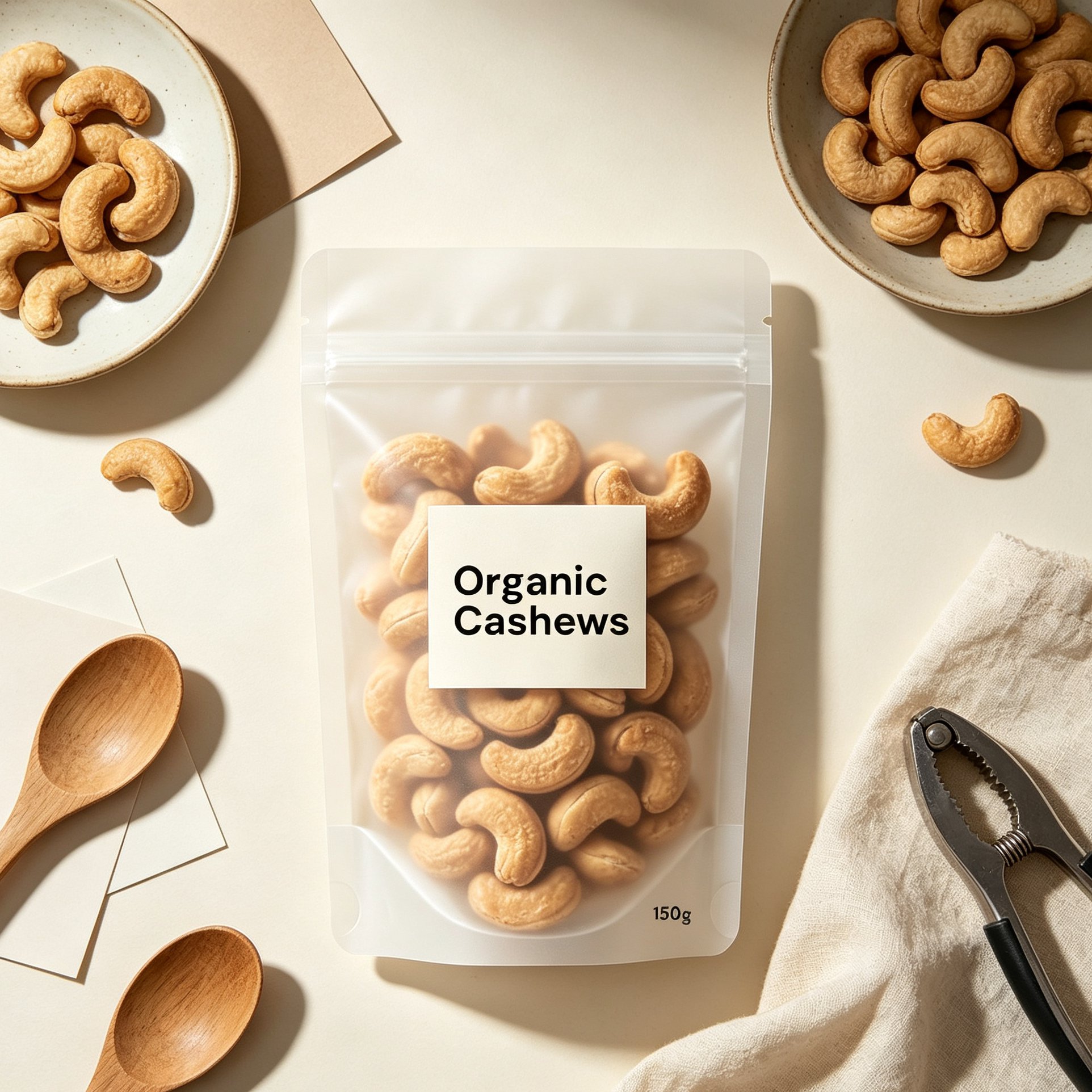Organic Cashew Nuts Combo (2 Bags)