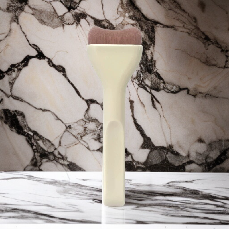 平らなヘッド、極細、幅広の舌型ファンデーションブラシ