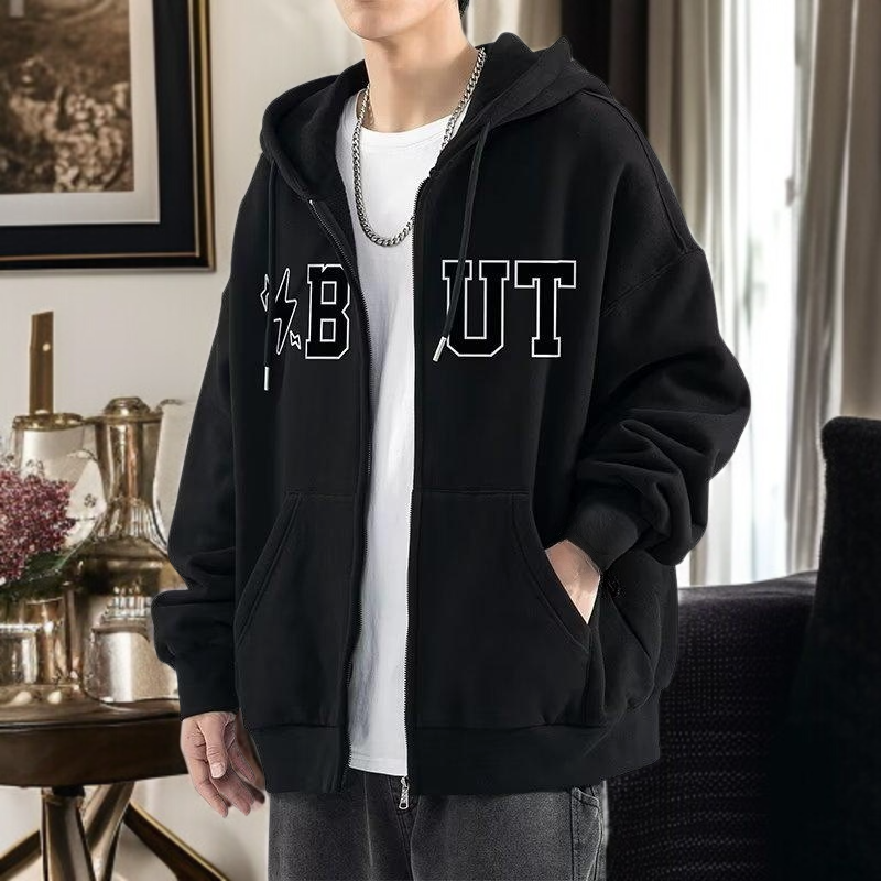 남자 루즈핏 후드 점퍼 주니어 카디건 맨투맨