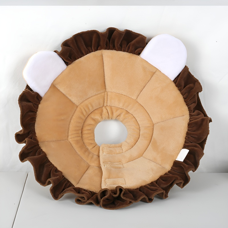 ปลอกคอสิงโตกันเลียสำหรับสัตว์เลี้ยง ป้องกันกัดและเลีย 