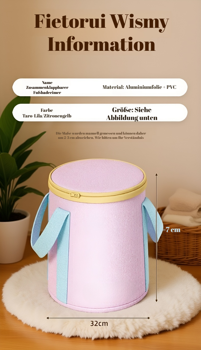 Fußbad-Eimer mit isolierendem Material