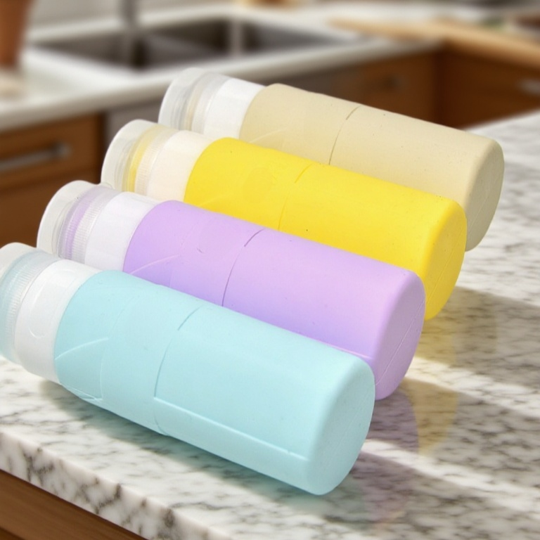 아기용 분유와 이유식 보관 실리콘 용기